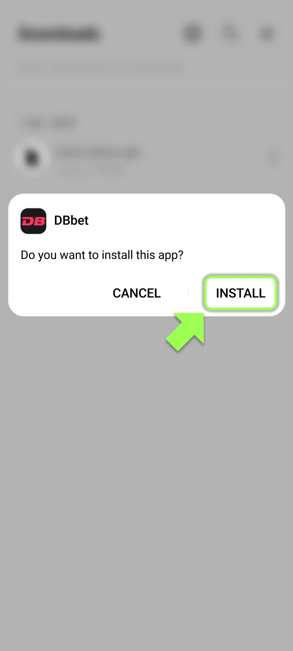 dbbet app android how to tap install