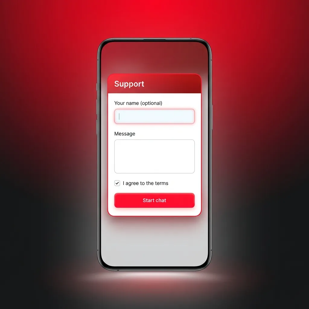 Illustration of a hand holding an iPhone showing the DBBet app login screen with email, password, and Sign In button