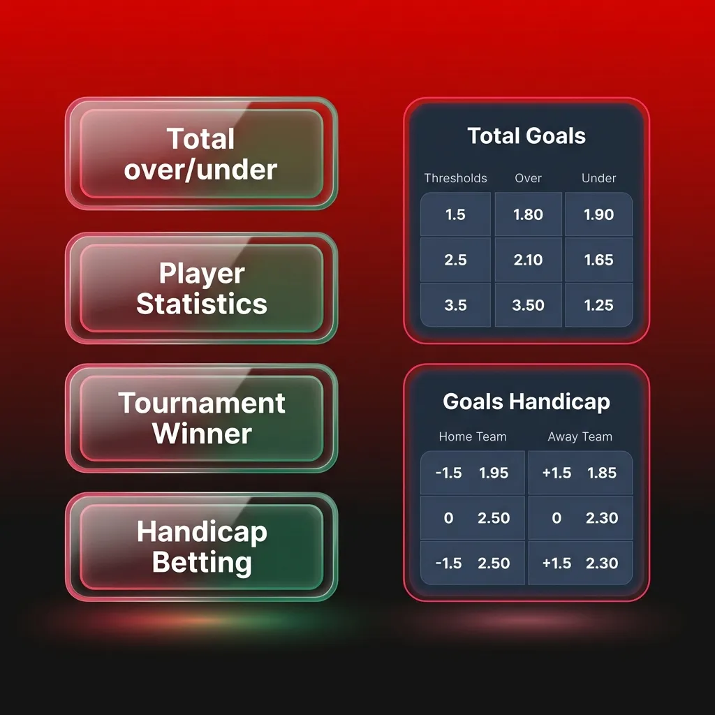 Infographic titled “Types of Bets” comparing Single, Express, and System wagers by risk and potential payout on DBBet.
