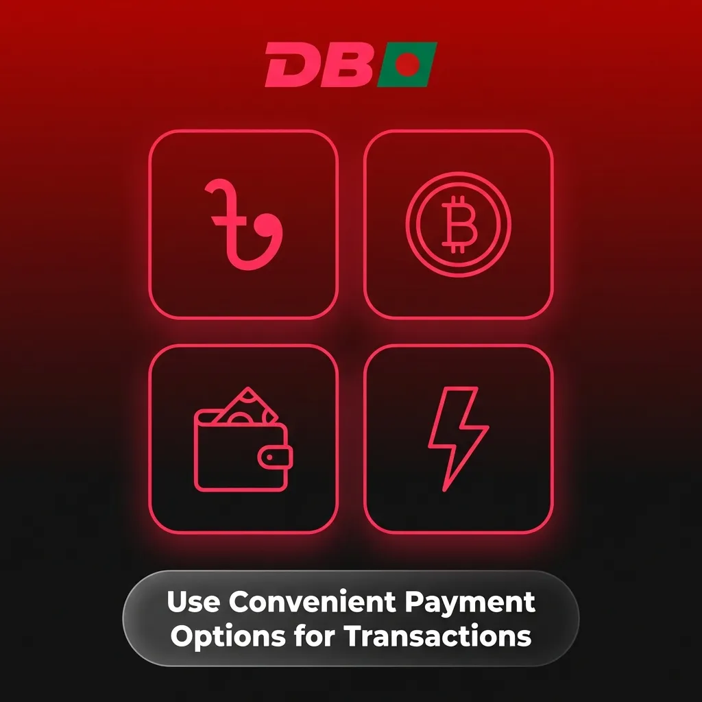 DBBet payment options screen showing Visa, Skrill, Neteller, Airtel Money, bank transfer and other secure methods