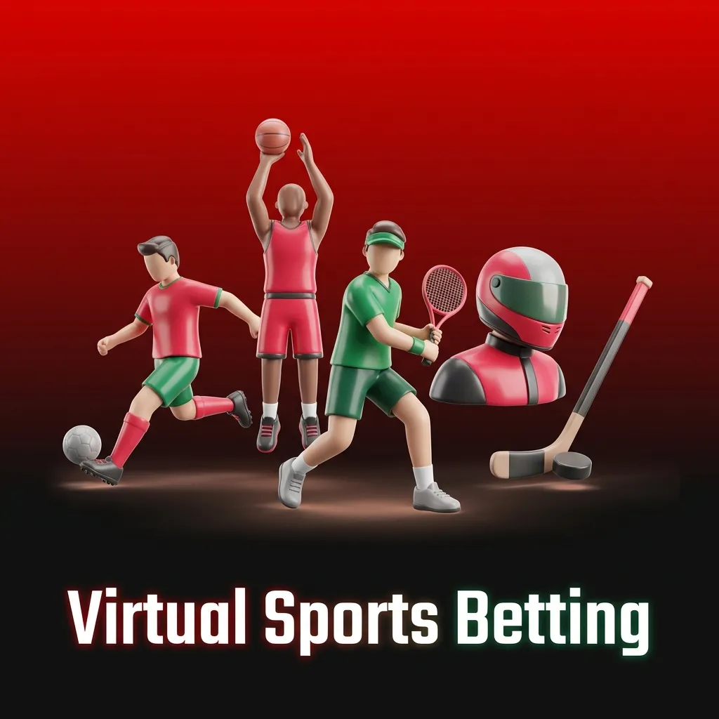 Virtual sports betting interface showing 24/7 computer‑generated football, racing and tennis events in a fast casino‑style layout