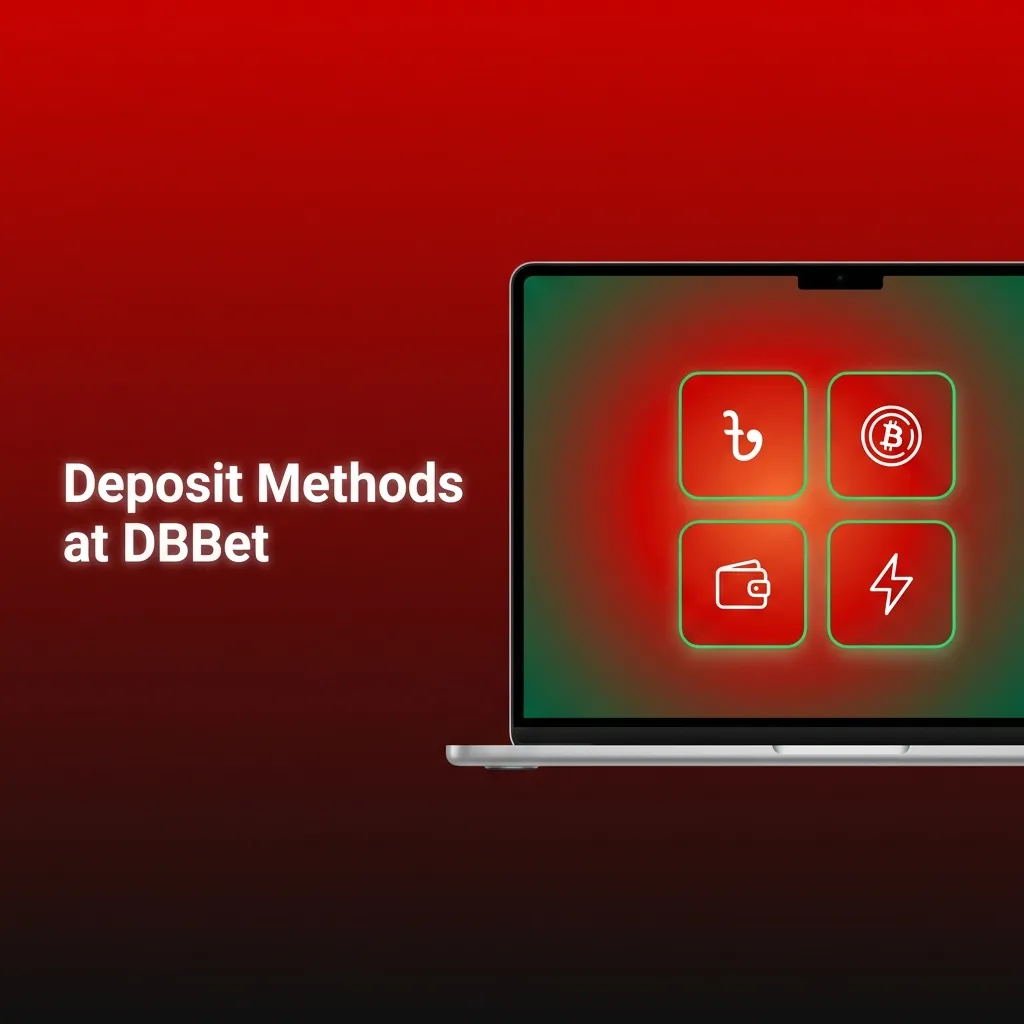 Illustration of DBBet deposit methods for Bangladesh users, showing local payment options and a step-by-step funding process