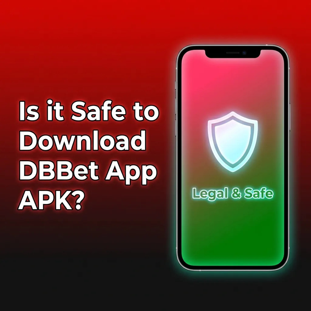 Phone screen showing DBBet app with padlock icon and Curacao licence badge, symbolizing secure, regulated betting