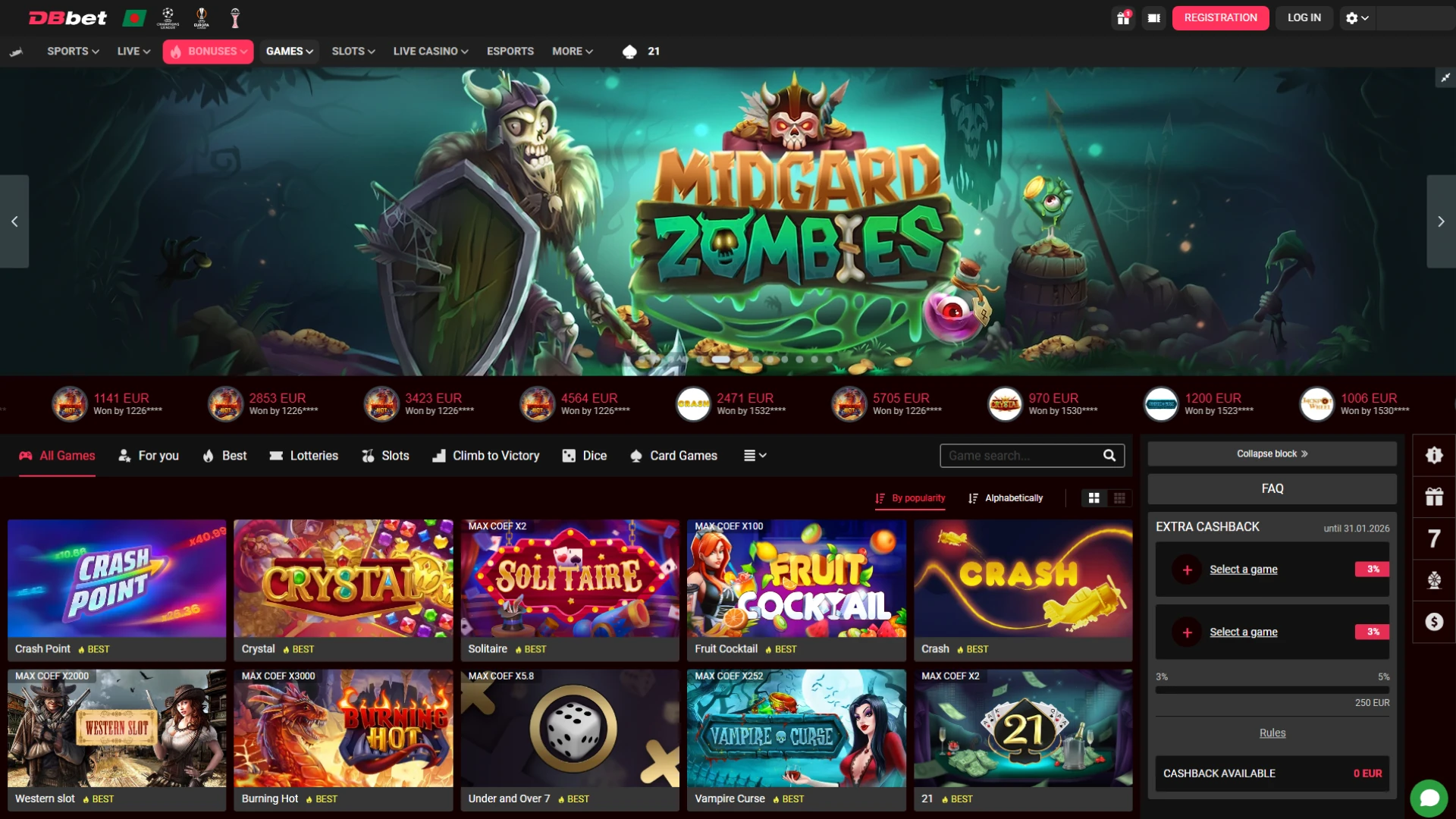 dbbet main interface pc games
