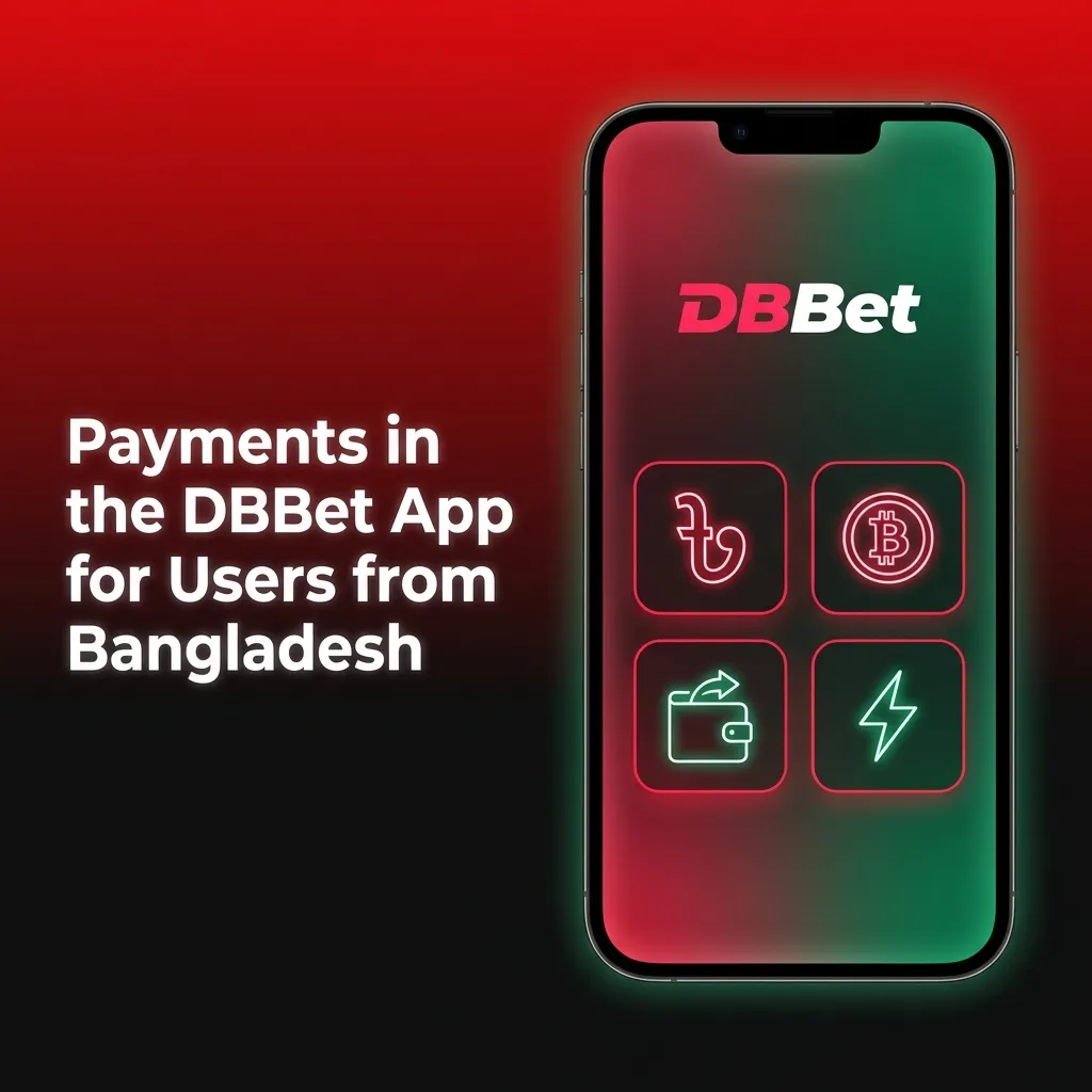 DBBet app screen showing Bangladesh payment options: Visa, Perfectmoney, Sticpay, Skrill, Airtel Money, Neteller in BDT