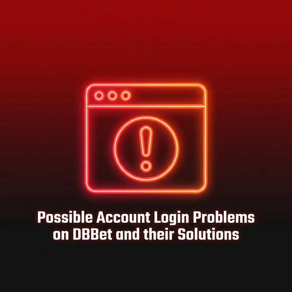 Infographic listing common DBBet login problems with brief step‑by‑step solutions in a comparison table.