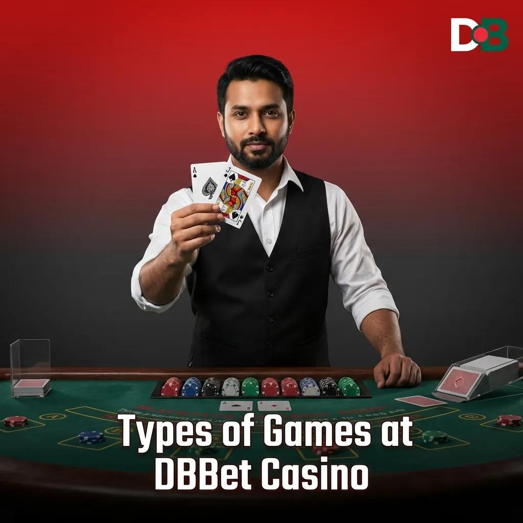 Collage of DBBet casino games: slots, crash multipliers, roulette, blackjack, Teen Patti, jackpots, and instant win icons